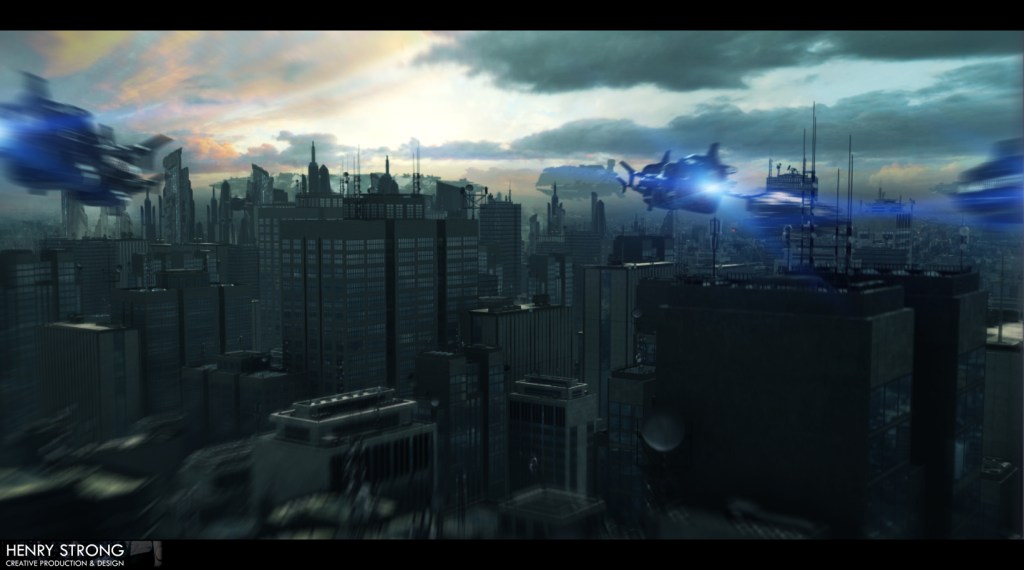 Approaching City - Vray After effects